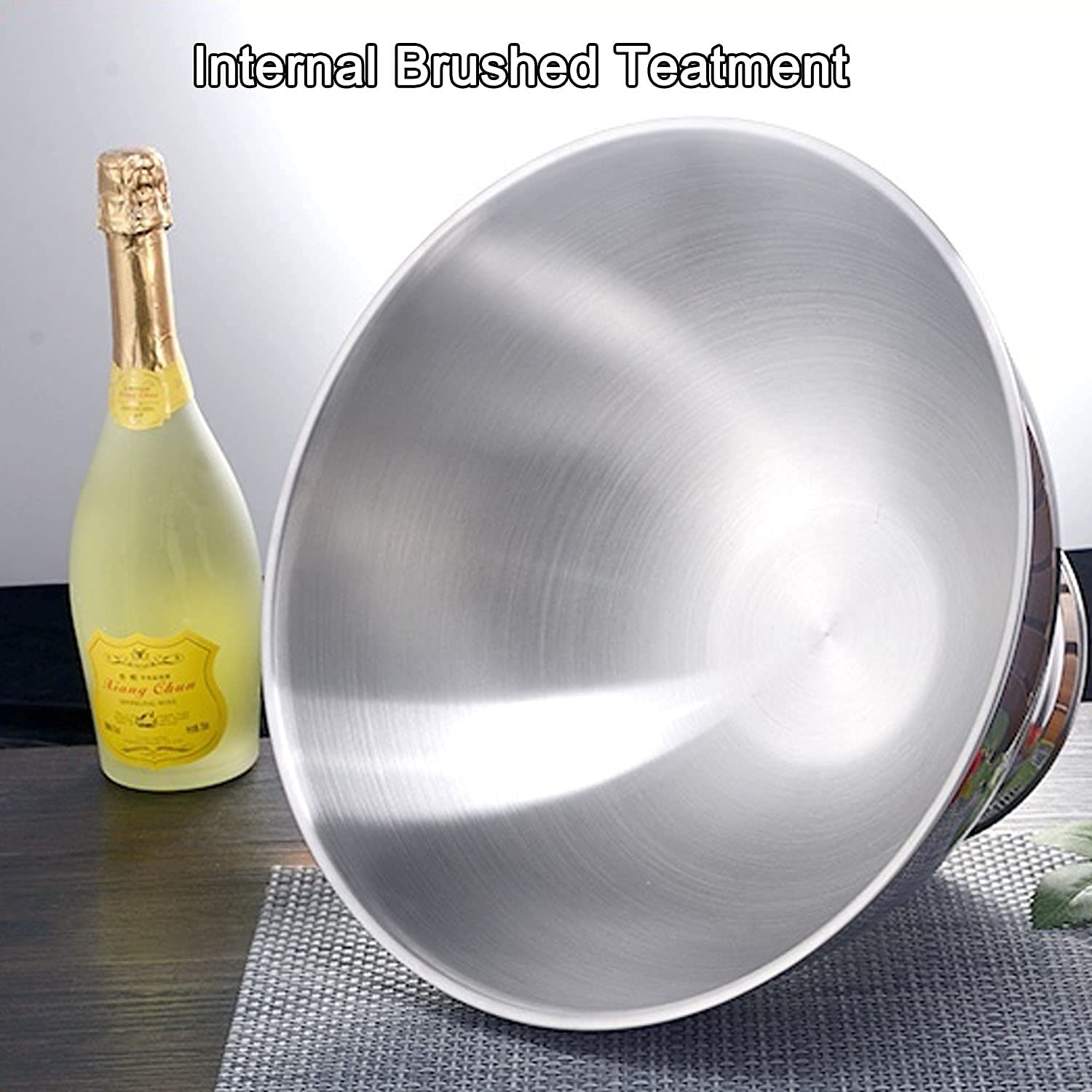13.5L Stainless Steel Ice Bucket - Large Metal Drink Chiller for Beer, Wine & Cocktails | Perfect for Parties, Weddings & Home Bars | Gift Basket & Candy Storage