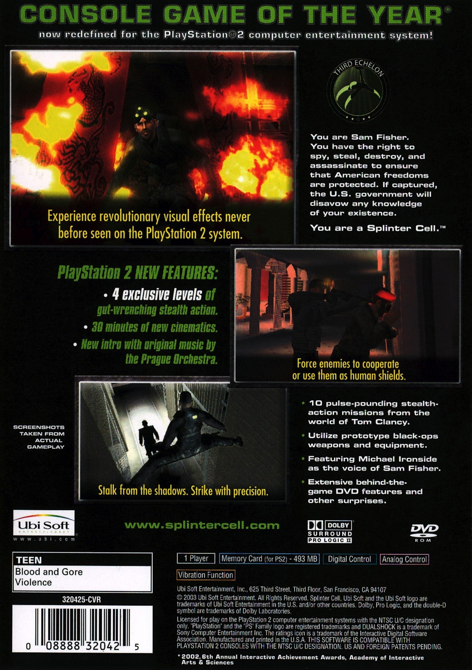 Tom Clancy's Splinter Cell - Stealth Action Video Game for PC, PS4 & Xbox One | Perfect for Covert Ops & Tactical Gaming Enthusiasts
