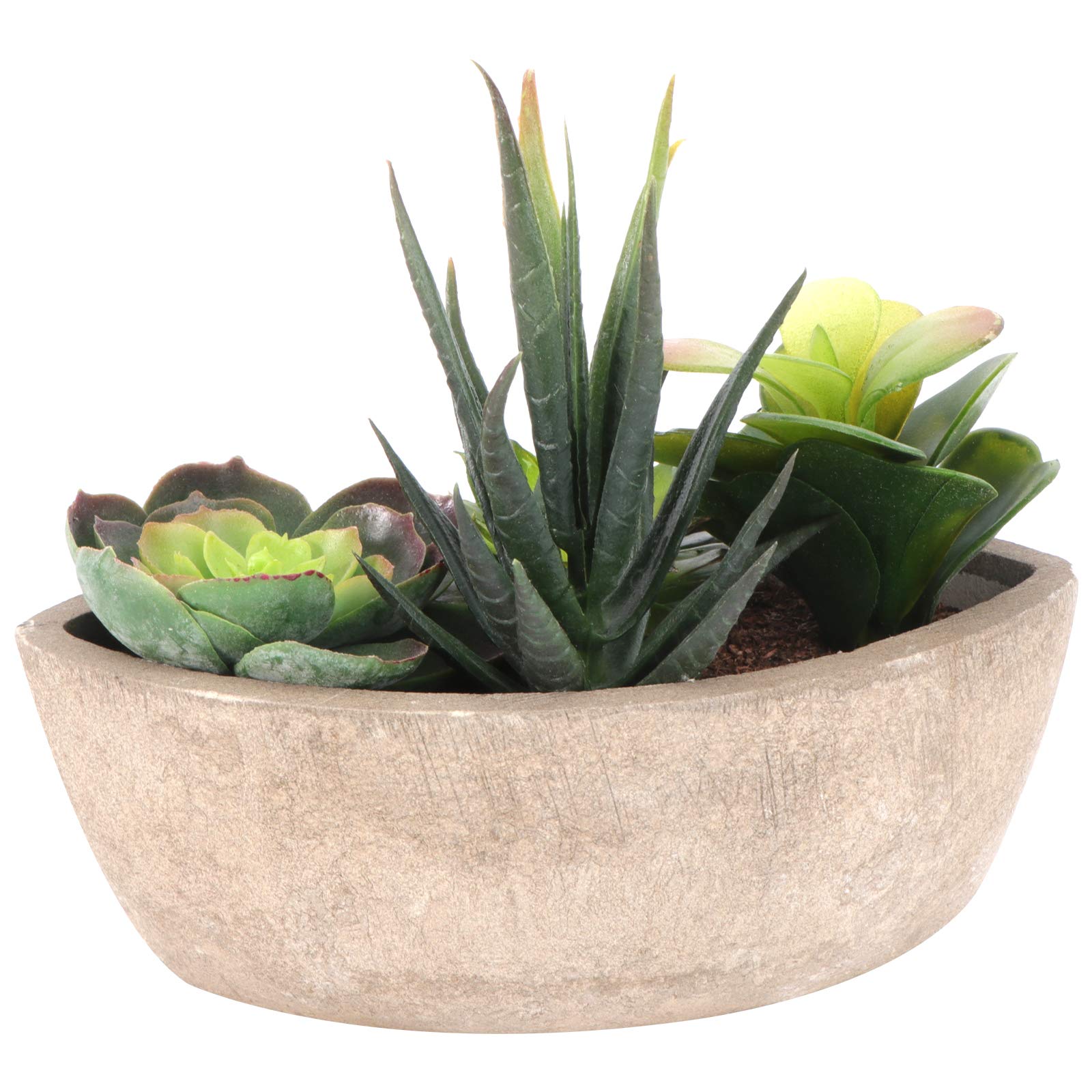 Amosfun Artificial Succulent Plants - Fake Succulents in Pots, Realistic Green Decor for Home, Office, Party & Wedding Centerpieces - Perfect for Indoor Decor, Gift Ideas & DIY Arrangements