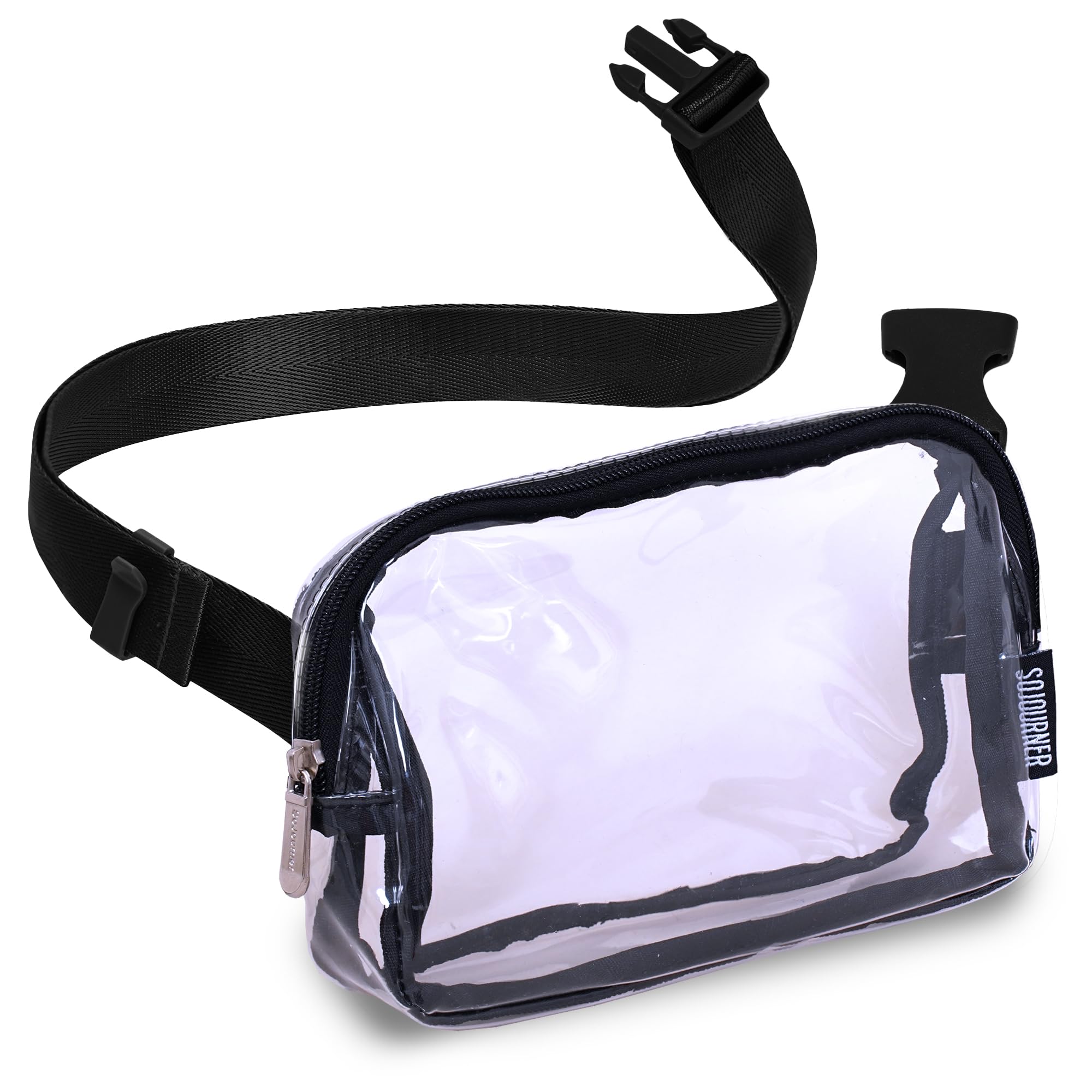 Clear Transparent Crossbody Belt Bag for Women – Stylish Fanny Pack Waist Bag, Functional & Fashionable for Travel, Festivals, Shopping, Gym, and Everyday Use