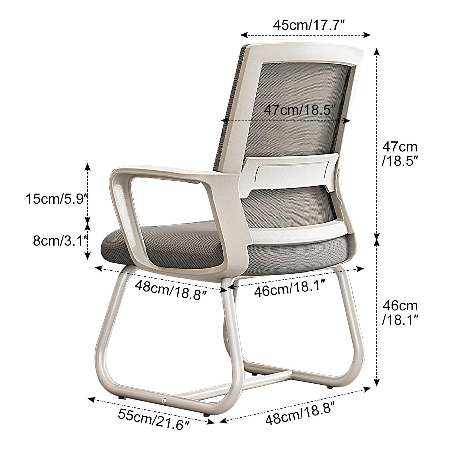 Ergonomic Office Chair - Adjustable Lumbar Support & Breathable Mesh Back - Home & Executive Desk Chair for Work, Gaming & Study (Black) - Perfect for Long Hours Sitting in Office, Home Office or Conference Rooms