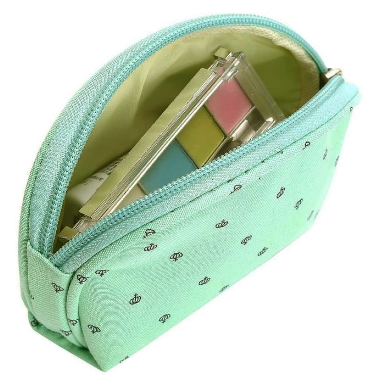 AARNAVKART 3-Piece Cosmetic Pouch Set for Women - Large, Medium, Small Makeup Bags with Zipper, Travel Toiletry Organizer (Green) | Perfect for Travel, Gym, and Daily Beauty Essentials