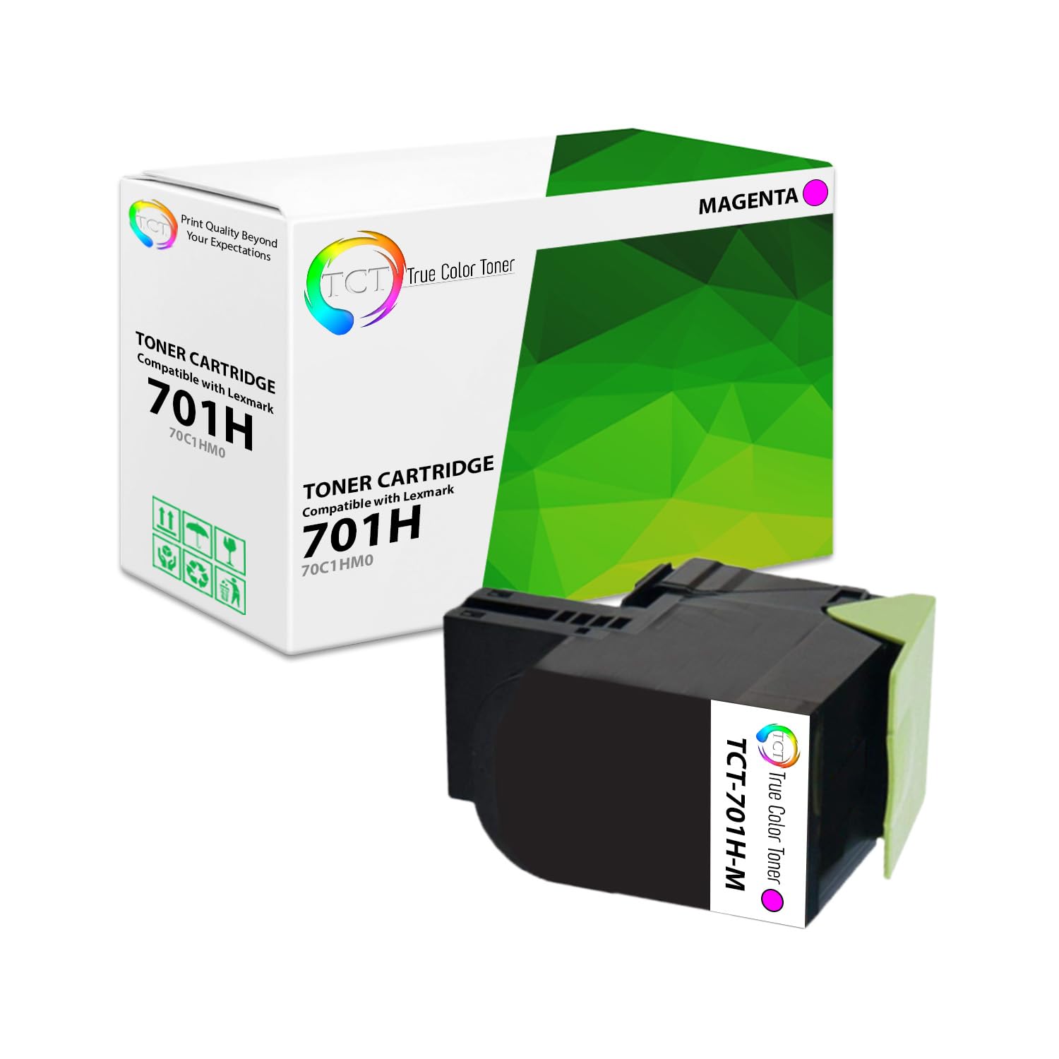 Premium Lexmark 701H 70C1HM0 Magenta Toner Cartridge - 3,000 Pages for CS310dn/CS410dn/CS510de Printers - Office & Home Use