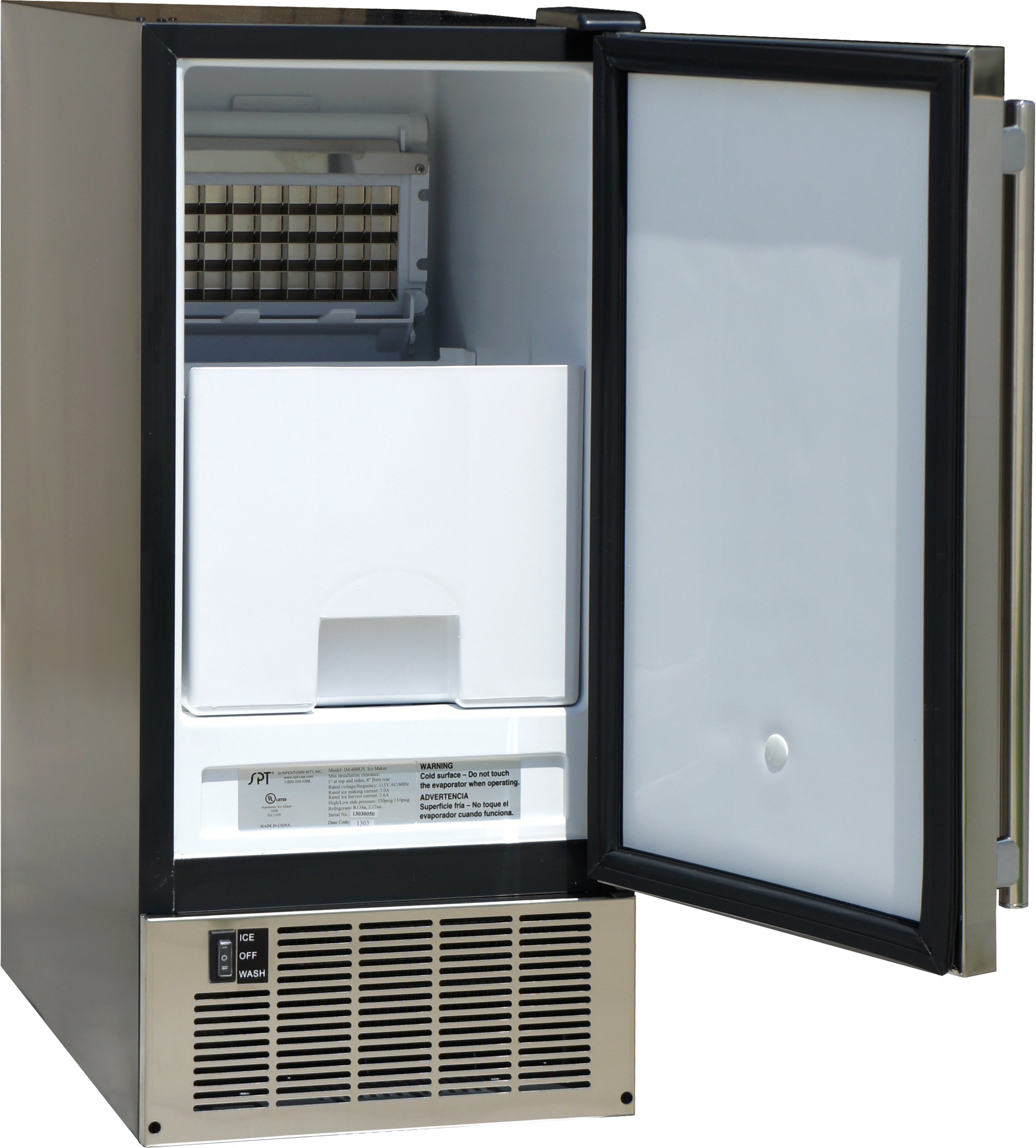 Commercial Grade IM-60YUS Undercounter Ice Maker - 60LBS Daily Output, Energy Efficient, Quiet Operation - Perfect for Restaurants, Bars, Home Kitchens & Office Break Rooms