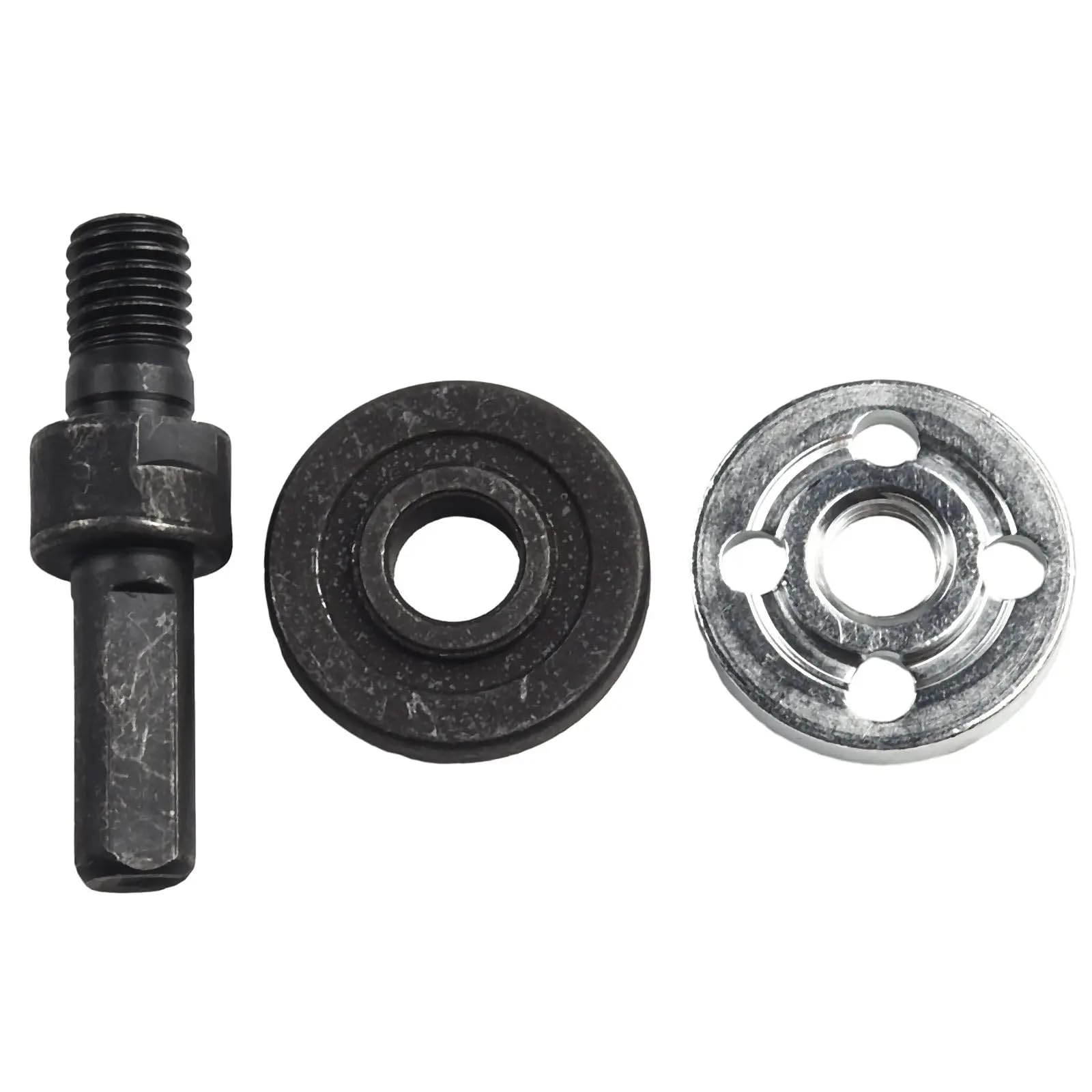 10mm Black Electric Drill Grinder Adapter with Connecting Rod & Pressure Plate - Angle Grinder Accessory for Metalworking, Woodworking & DIY Projects