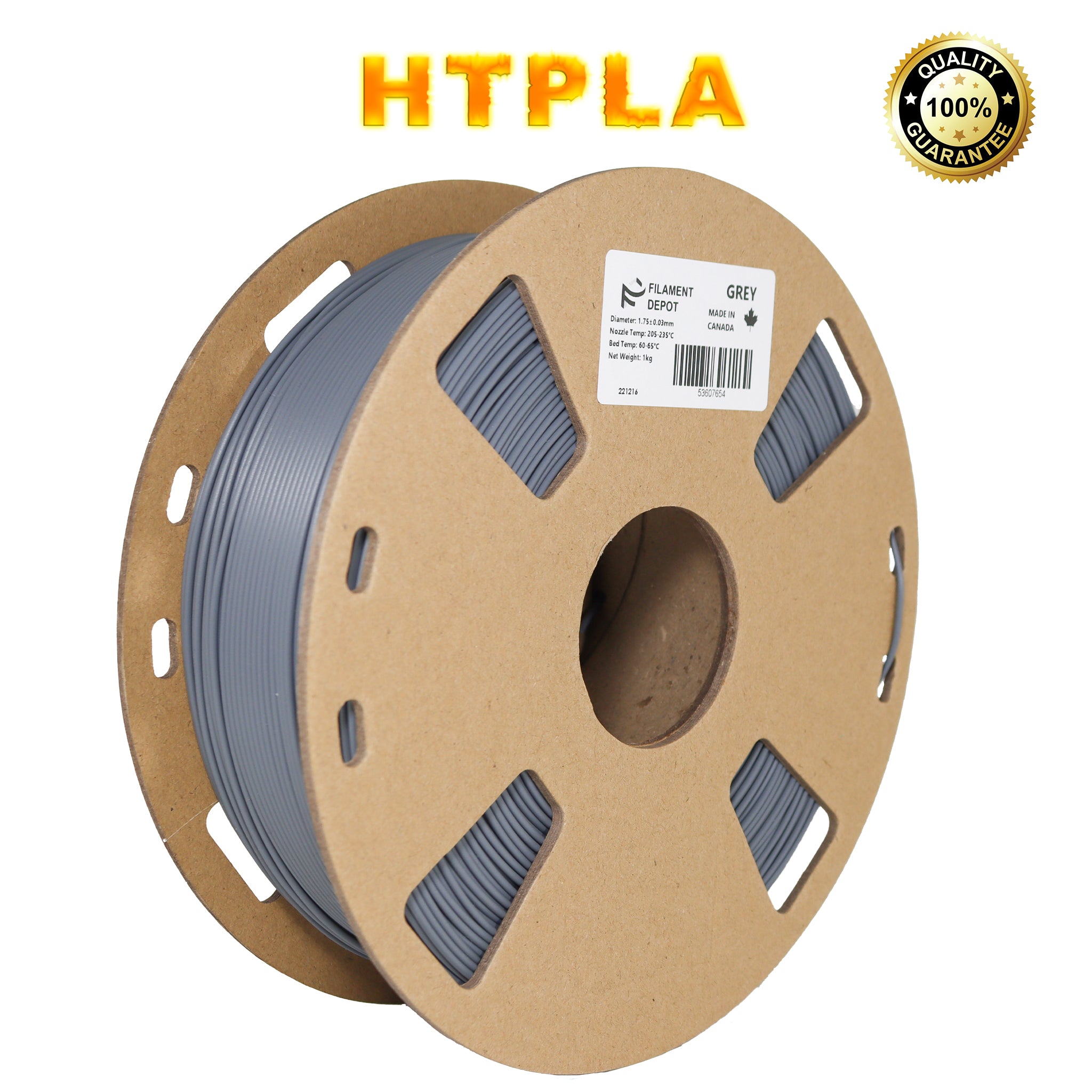 Filaments Depot HTPLA Tough 1.75mm 1kg 3D Printer Filament - High Strength, Durable PLA for 3D Printing, Perfect for Prototyping, DIY Projects, and Functional Parts