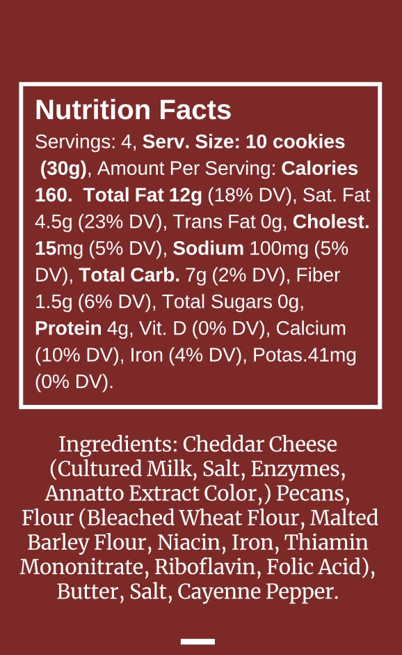Watanut Cheddar Cocktail Cookie Tube - Crunchy Cheese Snacks for Parties, Gifts & Gourmet Appetizers
