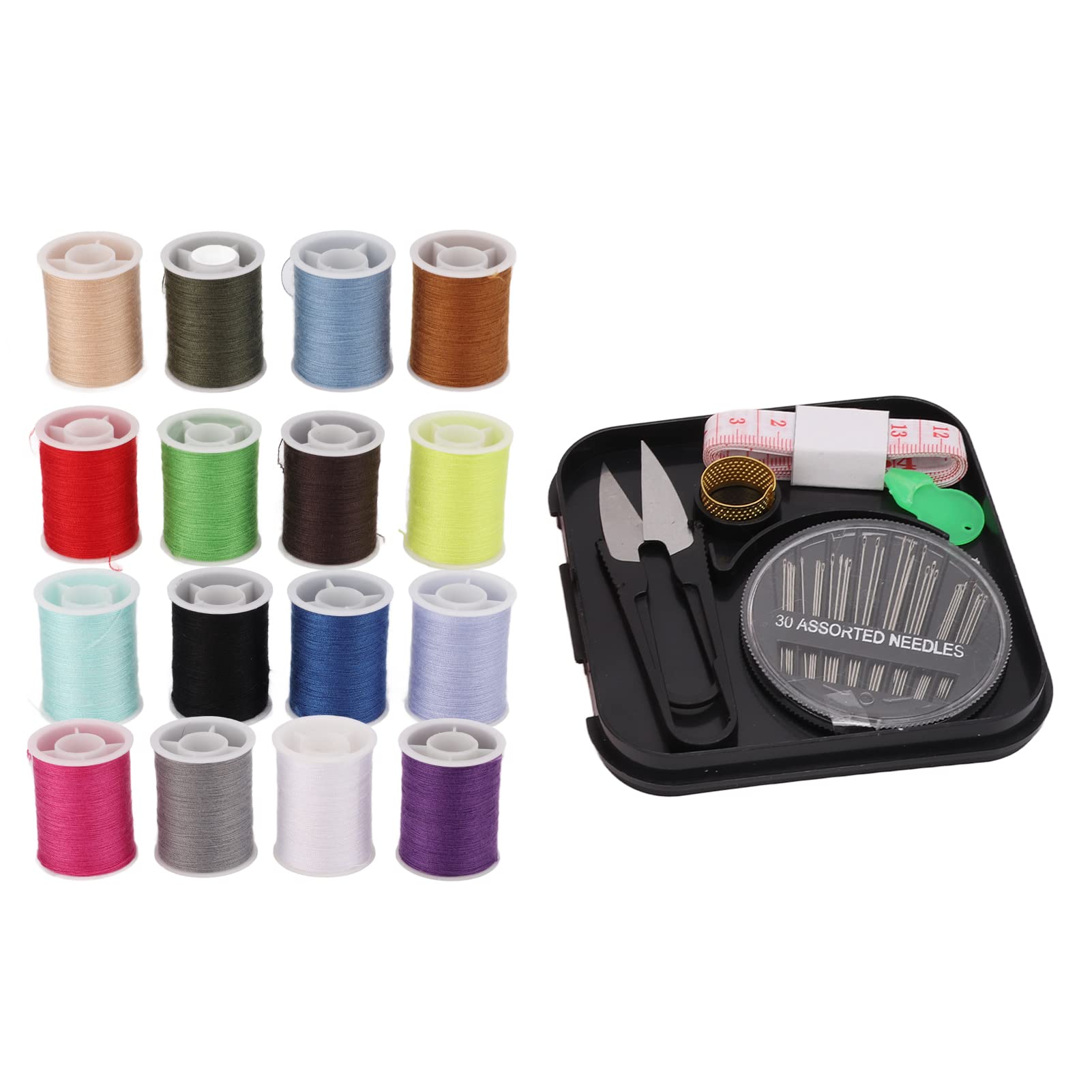 Portable Travel Sewing Kit - Lightweight Multi-Function Sewing Set with Premium Materials for Home, Dorm & Travel | Perfect for Emergency Repairs, Camping & On-the-Go Fixes