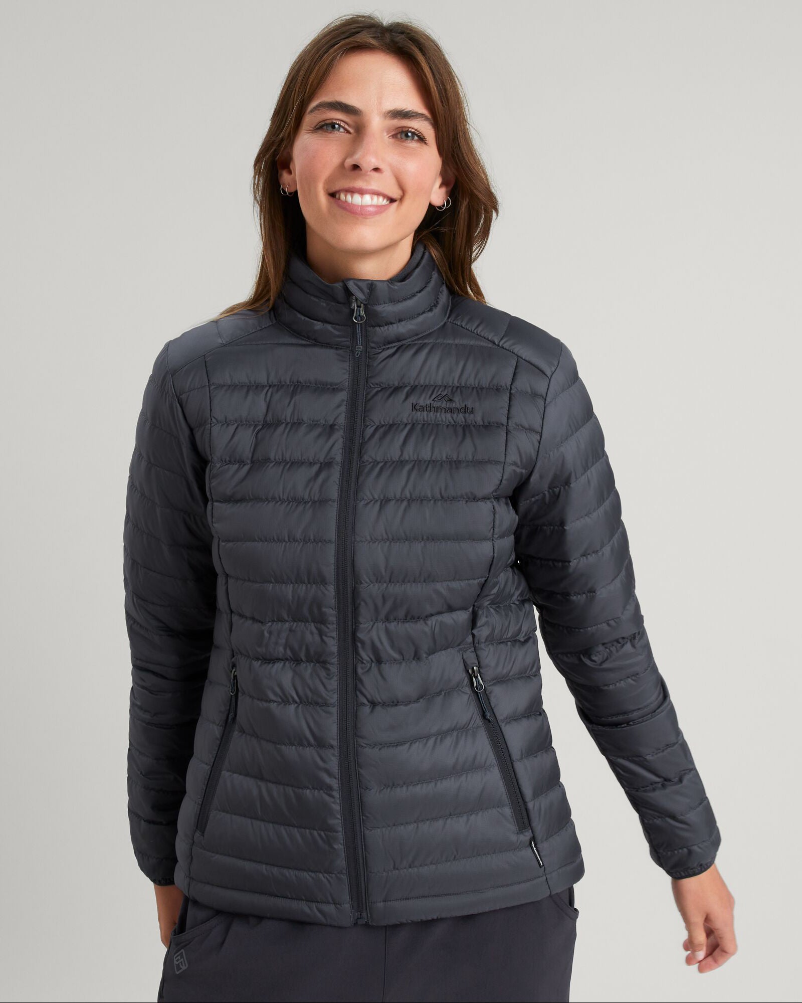 Women's Heli 600 Fill Power Lightweight Down Jacket - Waterproof Winter Coat for Hiking, Skiing & Outdoor Activities - Night Black