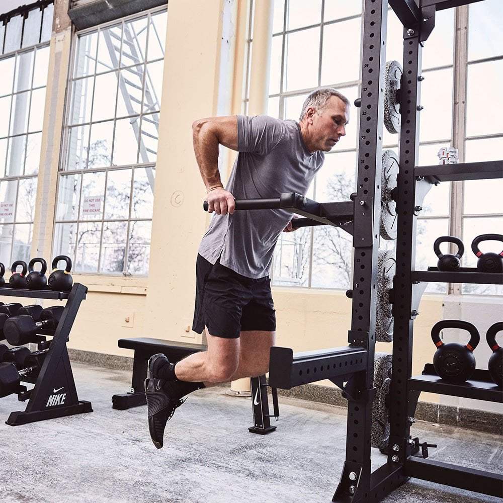 Nike Strength Dip Station - Adjustable Workout Equipment for Home Gym, Strength Training & Calisthenics | Perfect for Pull-Ups, Dips & Core Exercises