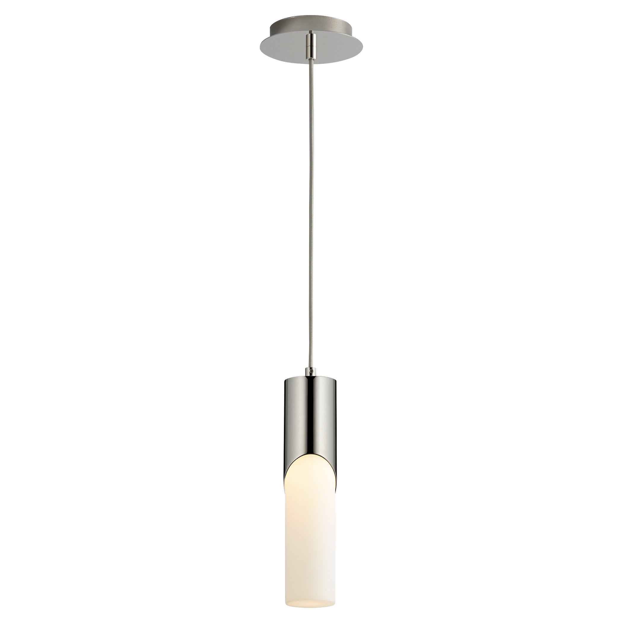 Oxygen Ellipse 3 668 120 Pendants in Polished Nickel - Modern Ceiling Lighting Fixture for Living Room, Bedroom & Dining Room