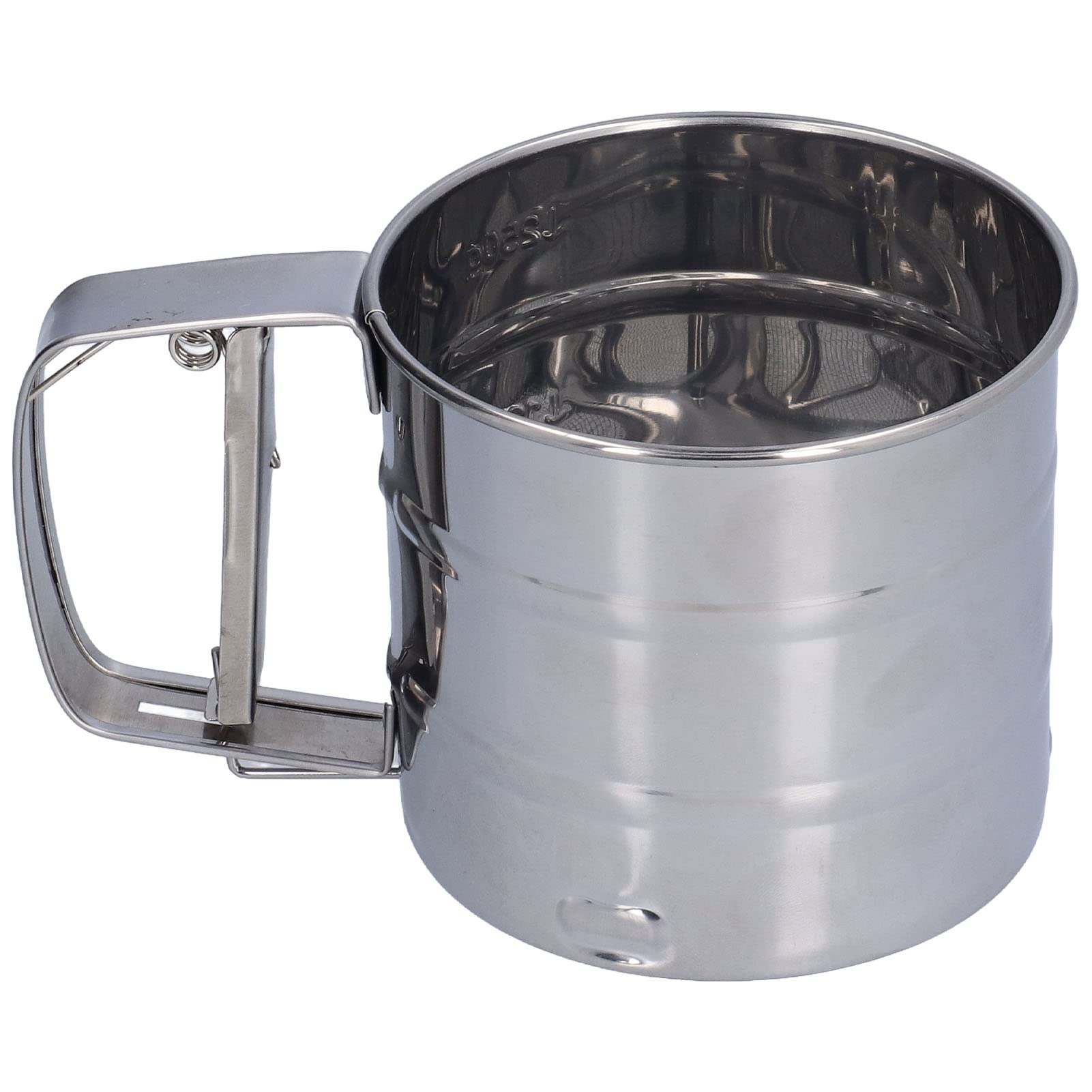 Premium Stainless Steel Handheld Flour Sifter - Fine Mesh Baking Sugar Sieve for Professional & Home Kitchens | Ideal for Baking, Pastry Making & Cake Decorating