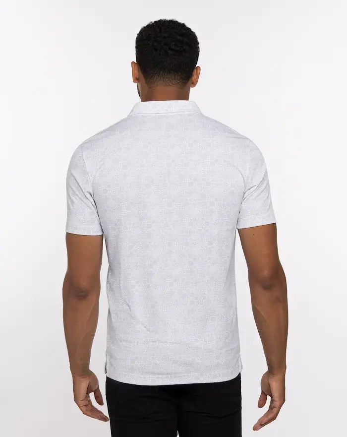TravisMathew Cozumel Polo Shirt for Men - Classic White Golf & Casual Wear - Breathable & Comfortable for Sports, Work & Everyday Use