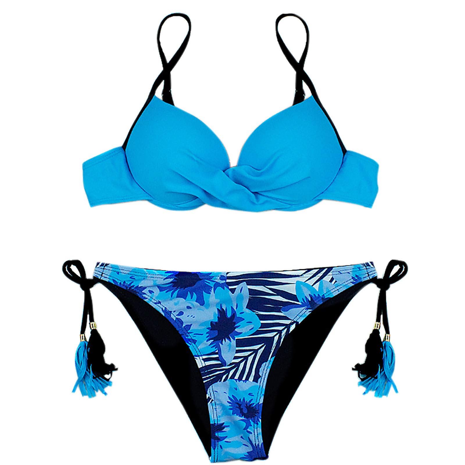 Sexy Backless Split Bikini for Women - Candy Color High-Cut Swimsuit | Perfect for Beach Vacations, Pool Parties & Summer Getaways