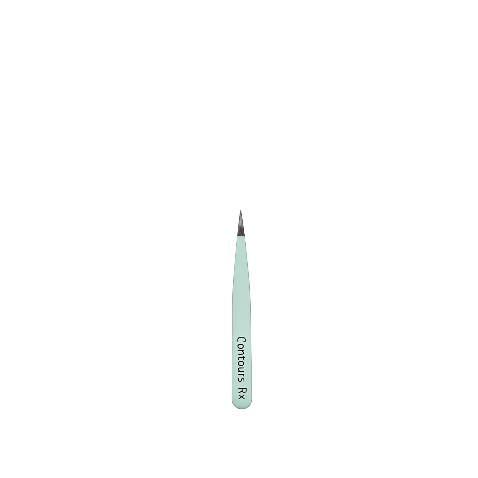 Contours Rx Precision Tweezers - 3 Inch Stainless Steel Needle Nose Tweezers for Eyebrows, Facial Hair & Eyelash Extensions - Professional Grooming Tool for Precise Hair Removal & Makeup Application - Perfect for Salon, Home Use & Travel Beauty Kit