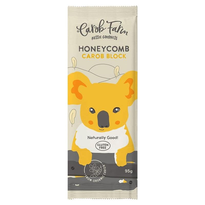 Organic Carob Farm Block Honeycomb - Natural Sweetener for Baking, Snacks & Healthy Desserts | Perfect for Vegan, Paleo & Keto Diets