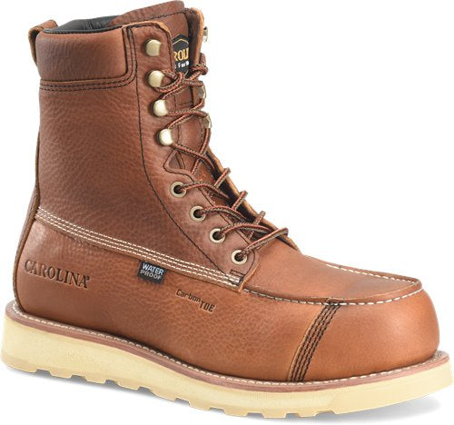 Carolina CA7571 Steel Toe Wedge Work Boots for Men - Slip Resistant & Comfortable Safety Shoes for Construction, Warehouse & Outdoor Work