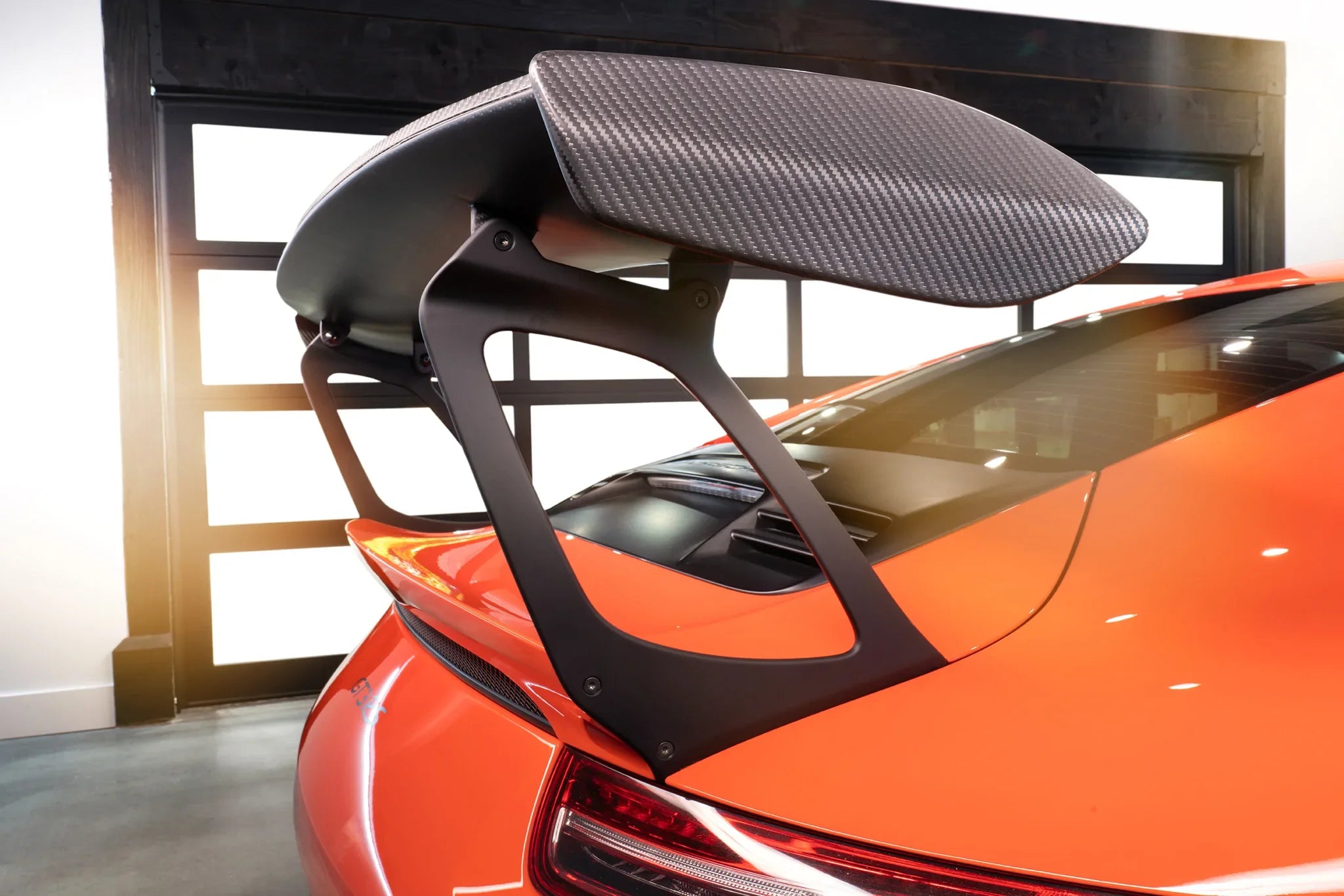 Porsche 991.1 911 GT3RS Extended Wing Risers - Performance Spoiler Upgrade for Track Racing & High-Speed Driving