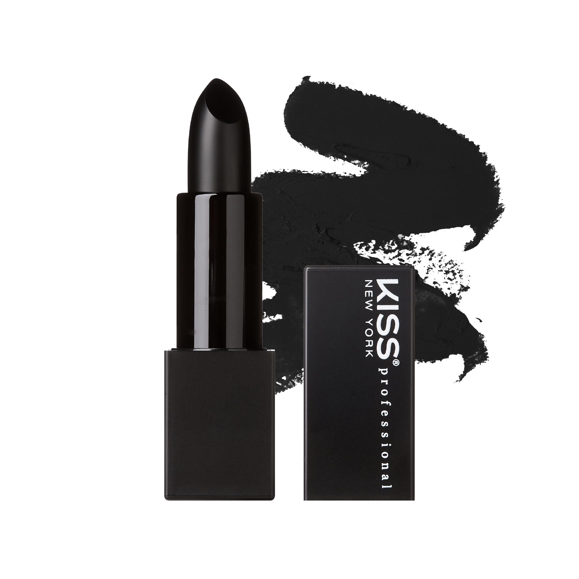 Professional Rich Pigmented Lipstick - Smooth & Creamy Satin Finish, Long Lasting with Shea Butter & Vitamin E (Noir Black) | Perfect for Everyday Wear, Date Nights & Special Occasions