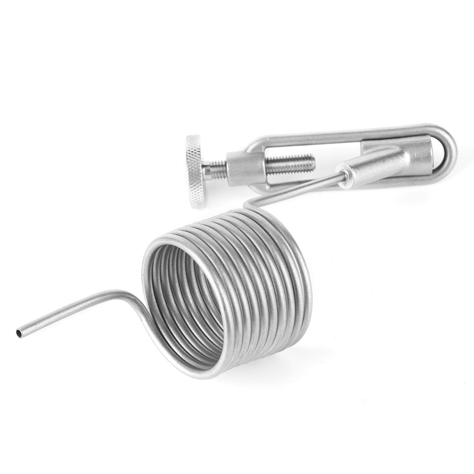 304 Stainless Steel Sampling Coil Defoamer for Homebrew Beer - Brewing Sampling Valve & Defrother Kit - Fermenter Accessory for Beer, Wine & Mead Making (Silver)