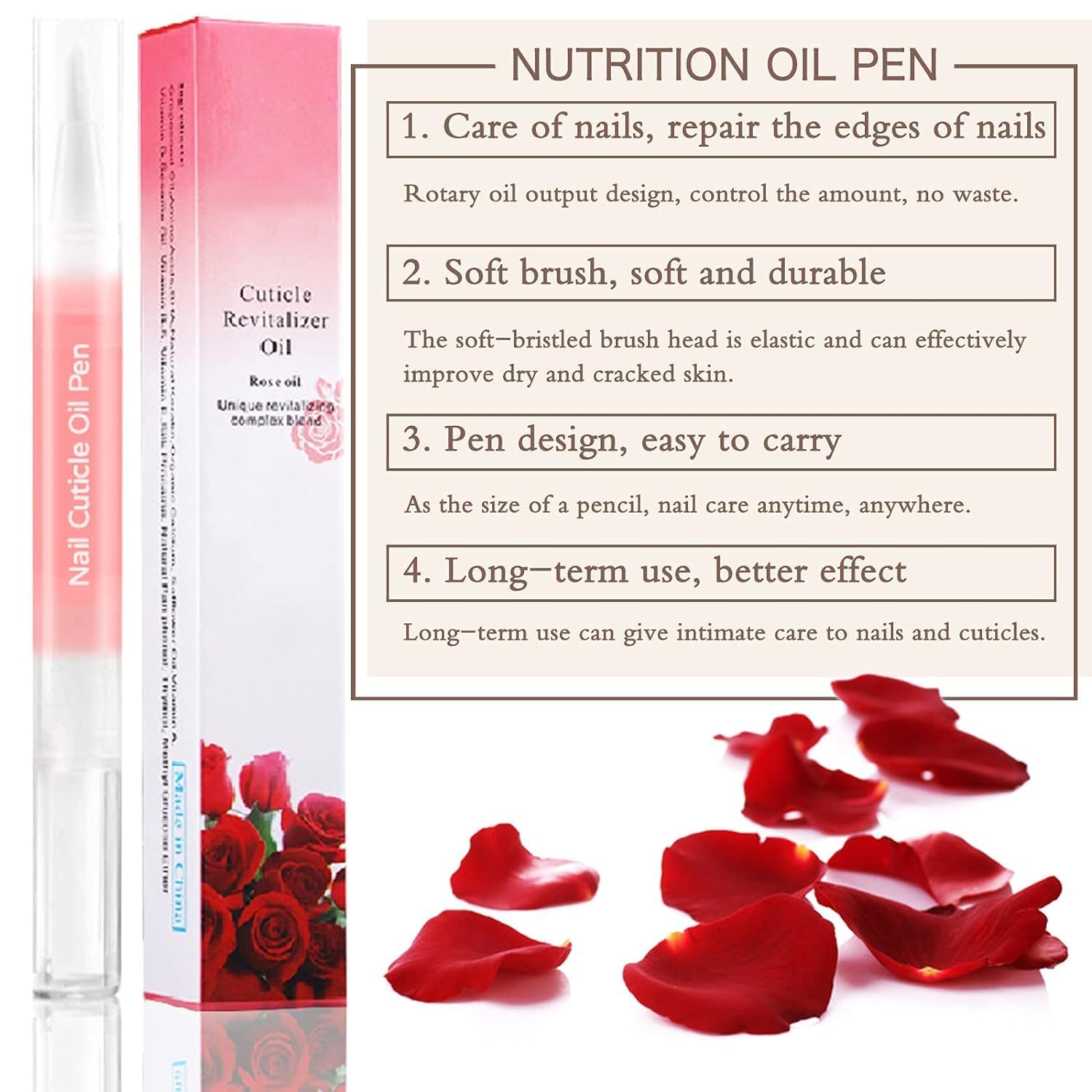 Huda Crush Beauty Cuticle Oil Pen - Nourishing Nail Care Treatment for Dry Cuticles & Hangnails, Essential Oil Infused with Multi Fragrances (3ml x 2 Pcs) - Perfect for At-Home Manicures, Travel & On-The-Go Nail Hydration