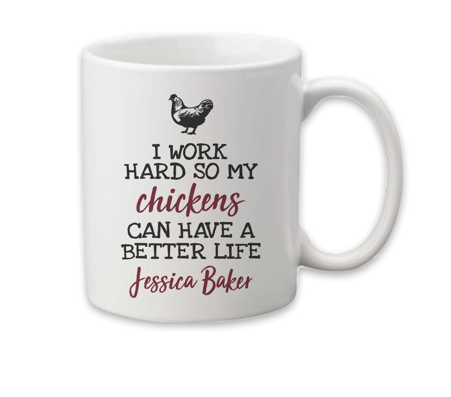 Funny Chicken Coffee Mug - Best Gift for Chicken Lovers, Backyard Farmers & Poultry Enthusiasts - Perfect for Morning Coffee, Tea or Farmhouse Decor
