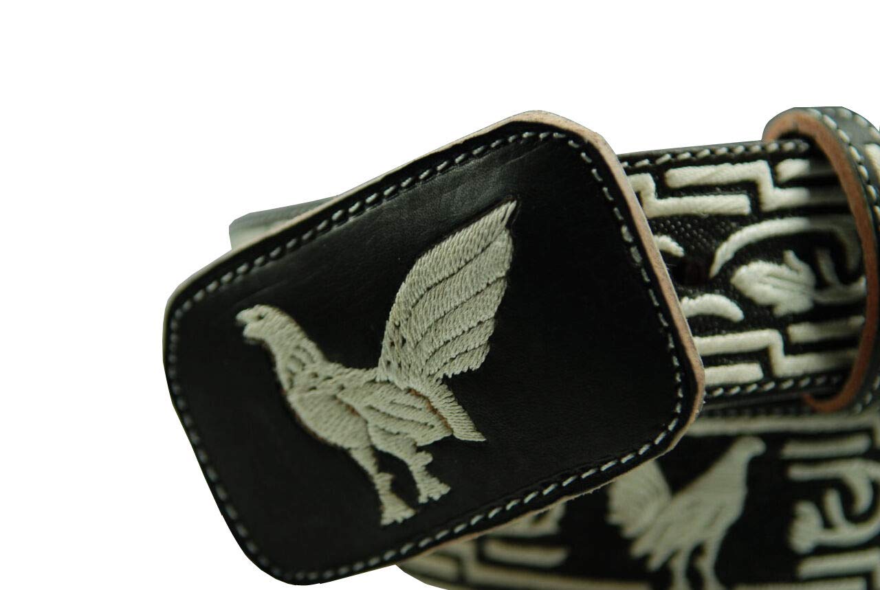 Handmade Embroidered Leather Belt for Men & Women - Stylish & Durable Fashion Accessory for Casual, Office & Special Occasions