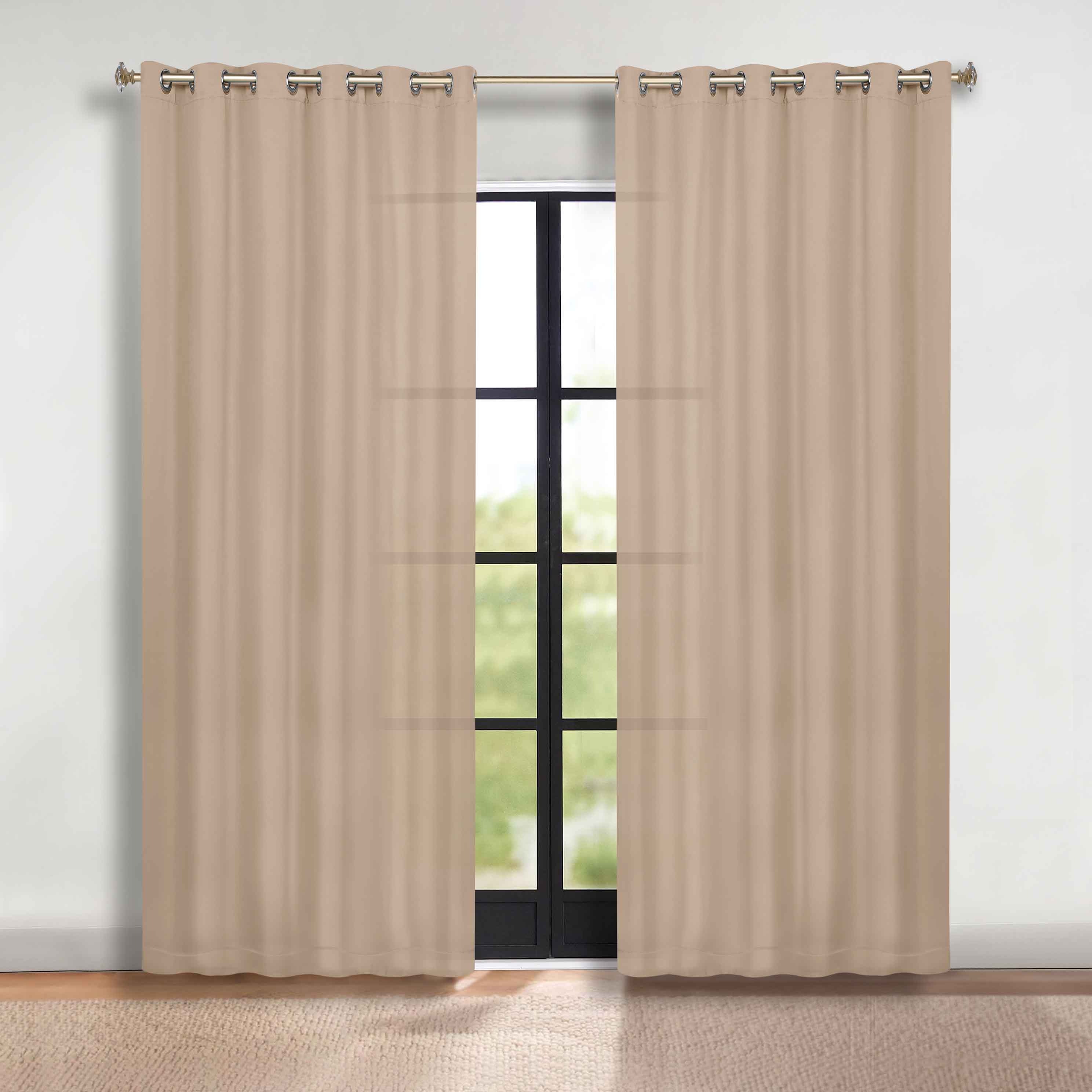 Blackout Curtains Set of 2 - Machine Washable, Room Darkening, Noise Reducing & Thermal Insulated for Bedroom, Nursery & Home Theater