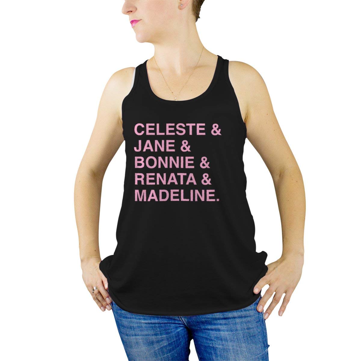 Celeste & Jane Women's Bonnie Tank Top - Soft Cotton Casual Sleeveless Shirt for Summer, Workout, and Everyday Wear