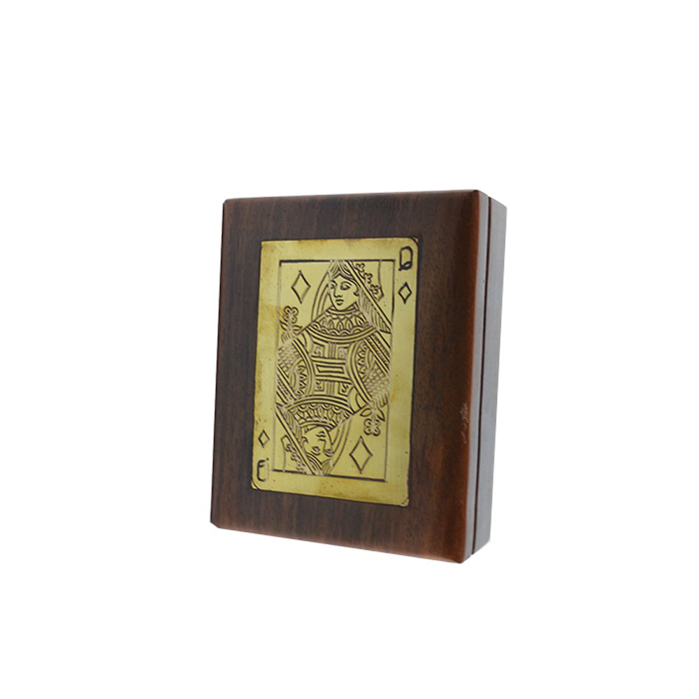 Handmade Wooden Playing Card Box - Premium Storage for Poker, Magic & Collectible Cards - Perfect for Game Nights, Travel & Gifting