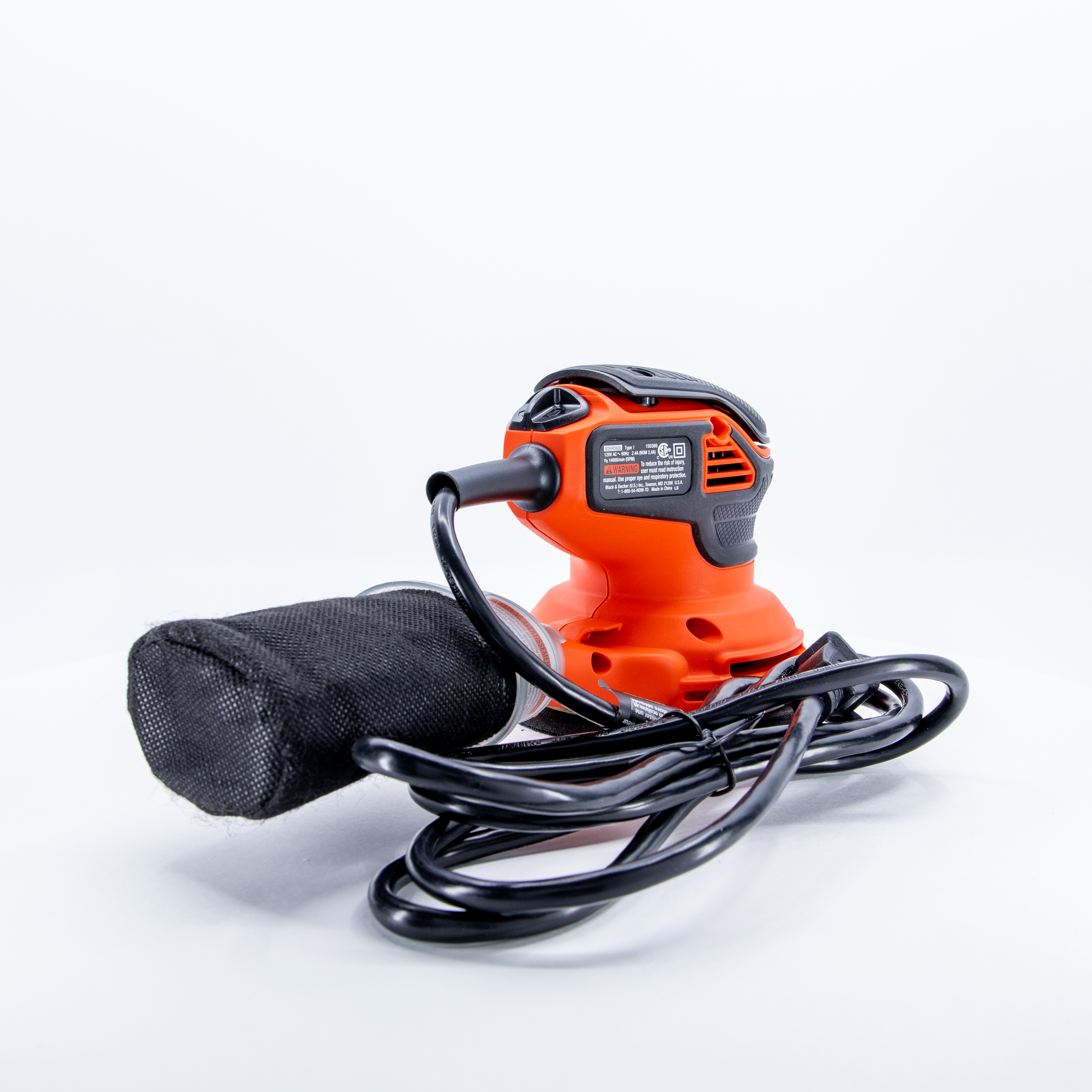 2.4 Amp 5-Inch Electric Random Orbit Sander - Professional Woodworking Tool for Sanding & Finishing - Perfect for DIY Projects, Furniture Refinishing & Home Renovations