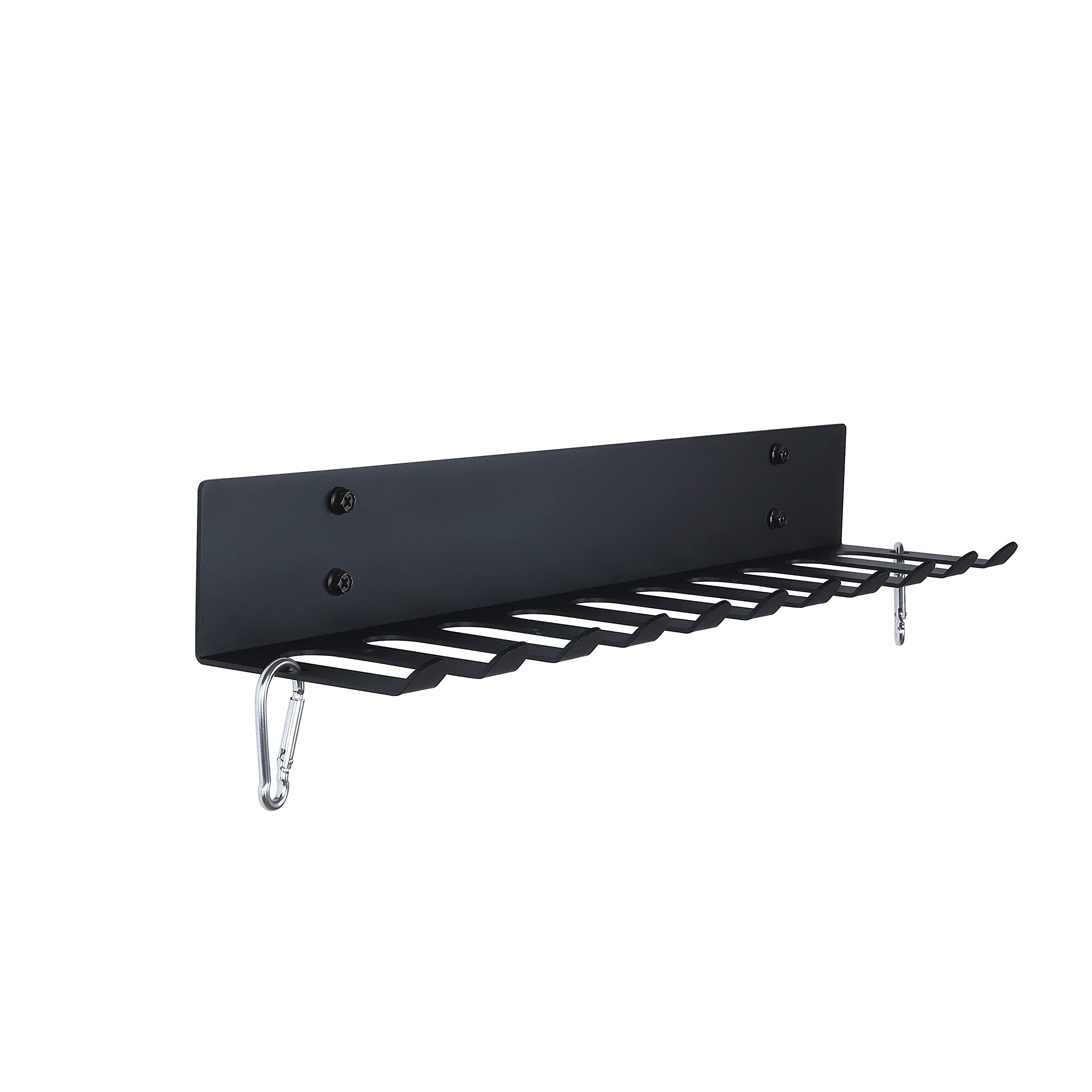 Heavy Duty Wall Mounted Gym Storage Rack for Resistance Bands, Barbells, Jump Ropes & Workout Accessories - Perfect for Home Gym Organization & Equipment Storage