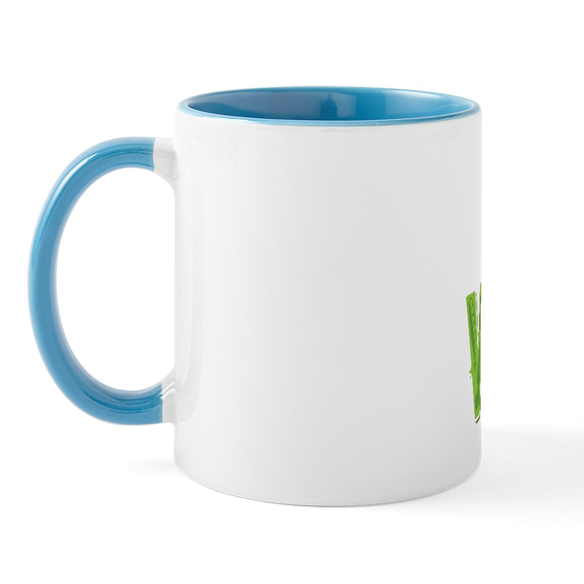 Go Vegan 11 oz (325 ml) Ceramic Coffee Mug - Eco-Friendly Plant-Based Design for Coffee, Tea & Hot Drinks - Perfect for Home, Office & Gifts