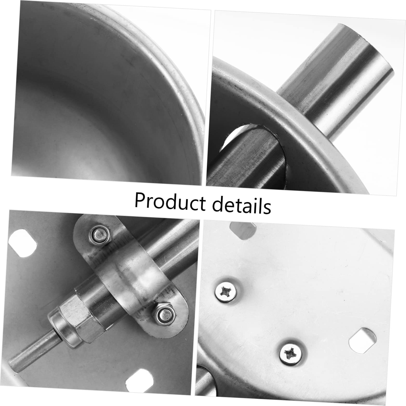BESPORTBLE 2-Pack Stainless Steel Automatic Water Fountain for Pigs & Pets - Durable Outdoor Drinking Bowl for Farm Animals, Livestock, and Household Pets - Perfect for Barns, Coops, and Backyards