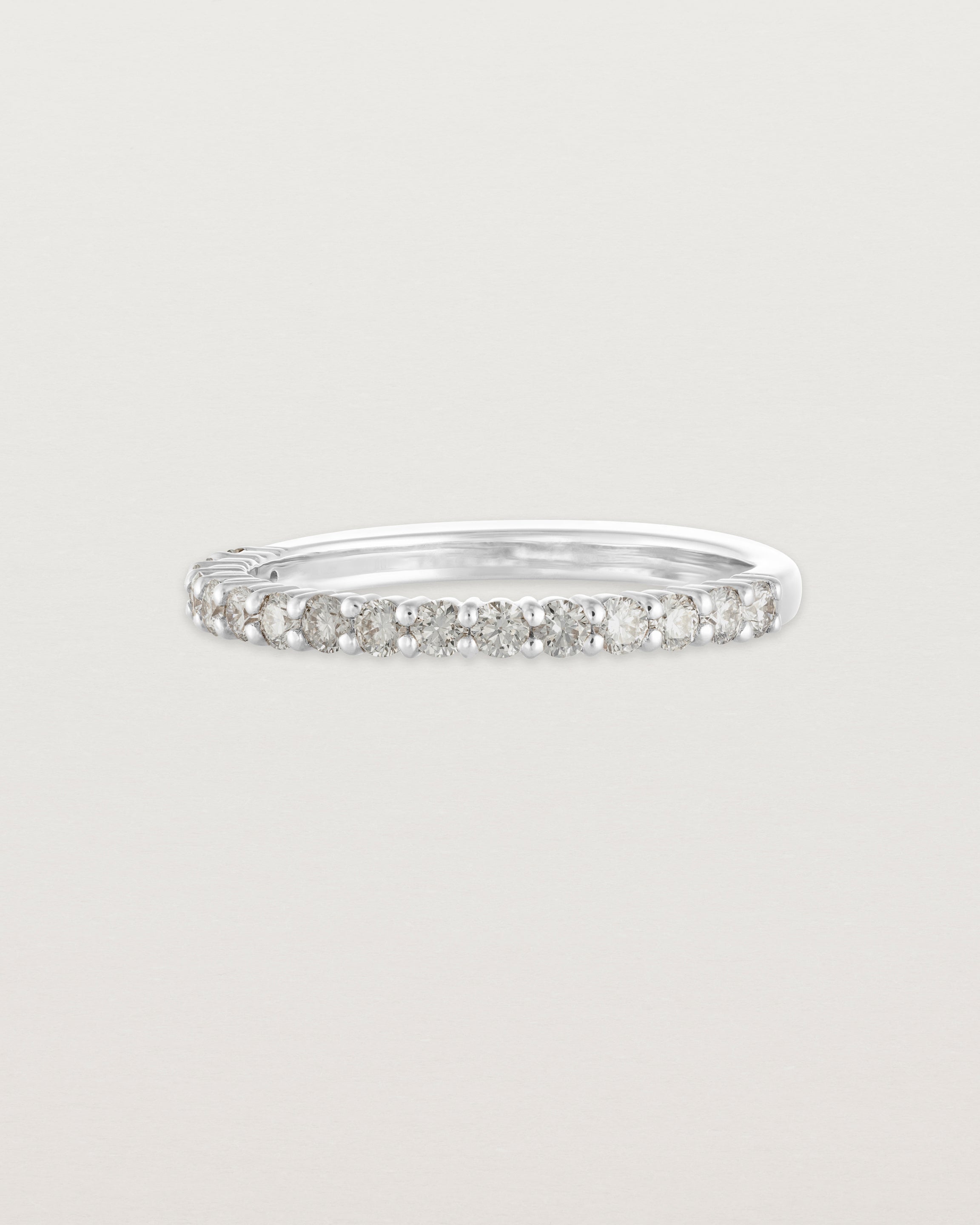 Demi Grace Ring with Champagne Diamonds – Elegant 14K Gold Stackable Ring for Women, Perfect for Weddings, Anniversaries & Everyday Luxury