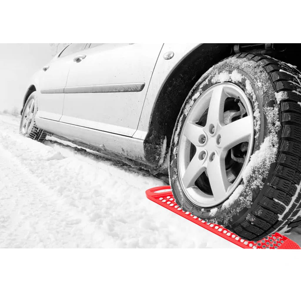 2Pcs Heavy Duty Car Recovery Traction Boards - Anti-Skid Off-Road Vehicle Mats for Sand, Mud & Snow - Essential 4x4 Driving Equipment for Jeep, Truck & SUV Adventures