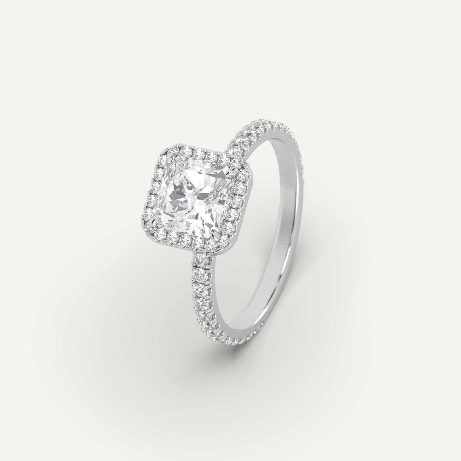 2 Carat Radiant Cut Diamond Engagement Ring - 14K White Gold Wedding Band for Women - Perfect for Proposals, Anniversaries & Special Occasions