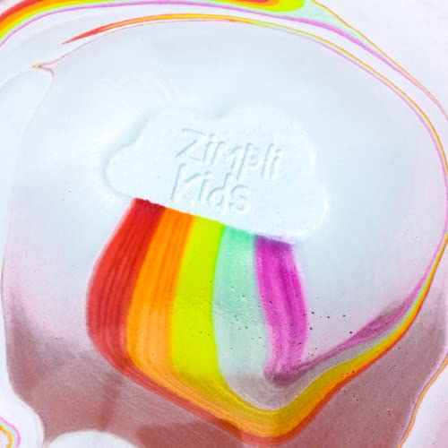 3-Pack Large Cloud Rainbow Bath Bombs for Kids - Handmade Organic Vegan Bubble Bath Fizzies with Special Effects, Cruelty-Free Moisturizing Gift Set - Perfect for Birthday Parties, Spa Days & Relaxing Bath Time