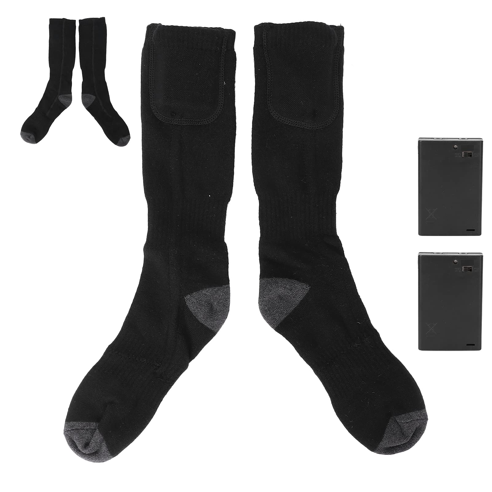 Electric Heated Socks for Men & Women - Rechargeable Battery Powered Warm Socks, Breathable & Washable Winter Thermal Socks for Hiking, Hunting, Ice Fishing & Outdoor Activities - Perfect for Cold Weather Sports & Daily Winter Use