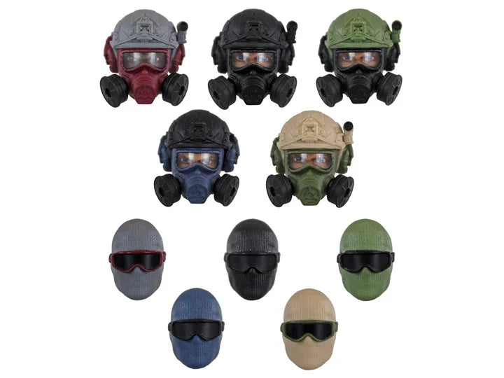 Action Force Tactical Head Gear Accessory Set - Military Style Helmet & Goggles for Airsoft, Paintball & Outdoor Adventures