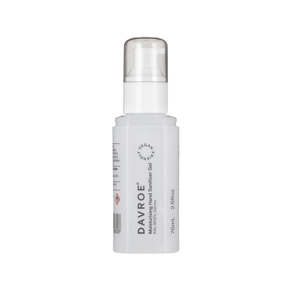Davroe Moisturising Hand Sanitiser 75ml - Hydrating Alcohol-Based Hand Sanitizer with Natural Ingredients | Perfect for Travel, Office & Daily Hygiene Protection
