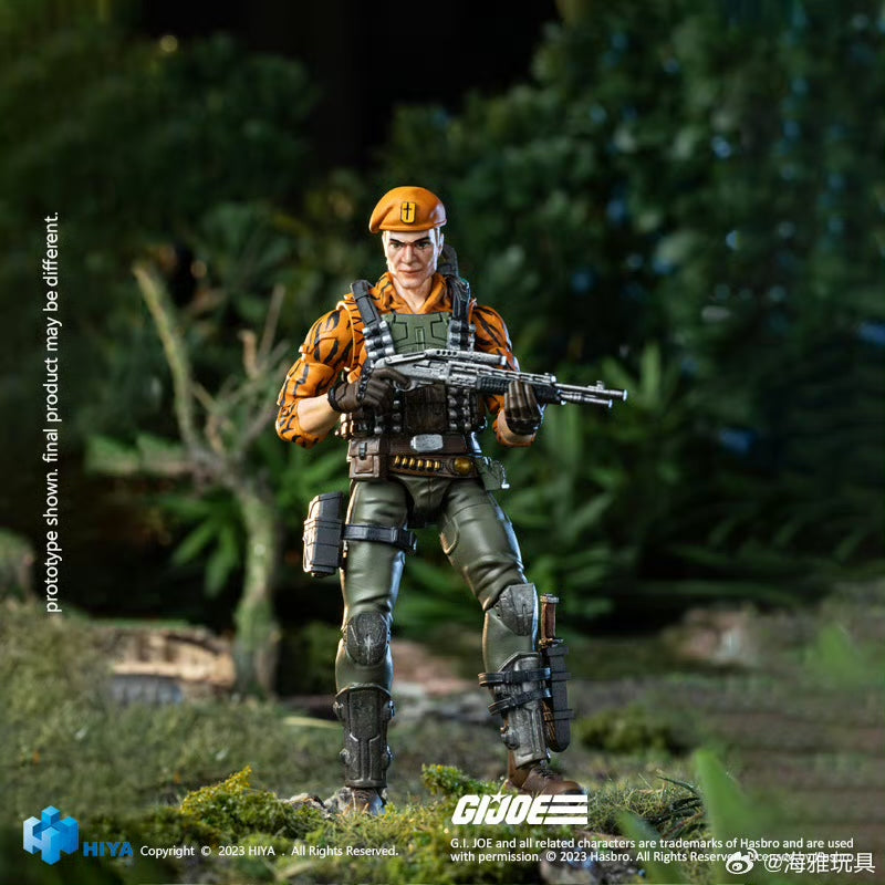 1/18 HIYA 4inch G.I.Joe Flint Tiger Force Action Figure - Exquisite Collectible Mini Series for Display & Play | Military Toy for Kids & Adult Collectors