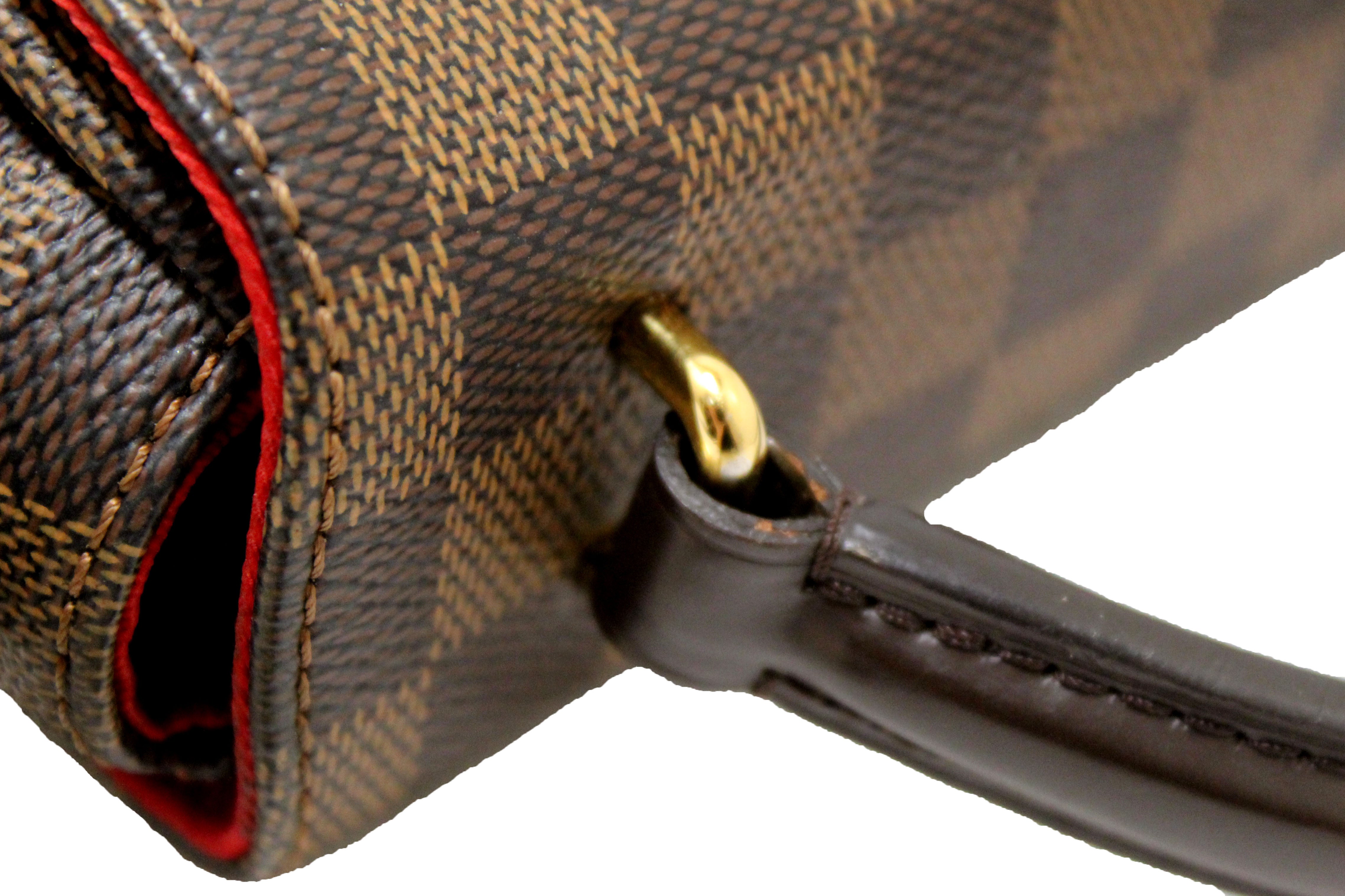 Authentic Louis Vuitton Damier Ebene Croisette Crossbody Bag - Luxury Designer Handbag & Messenger Purse for Women | Perfect for Work, Travel & Everyday Use
