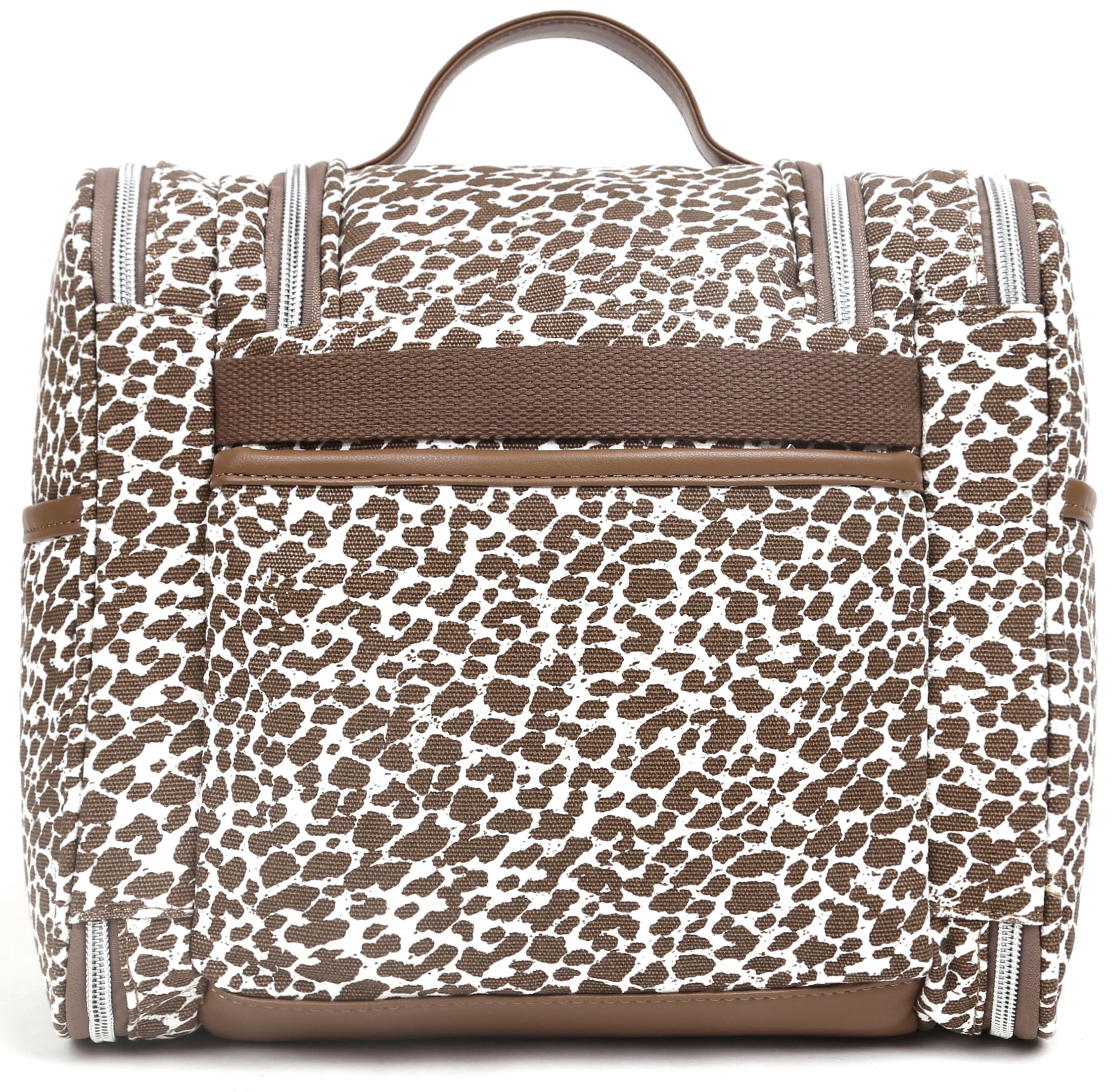 Leopard Print Hanging Travel Toiletry Bag for Women - Large Capacity Cosmetic & Makeup Organizer - Perfect for Vacation, Business Trips & Gym Essentials