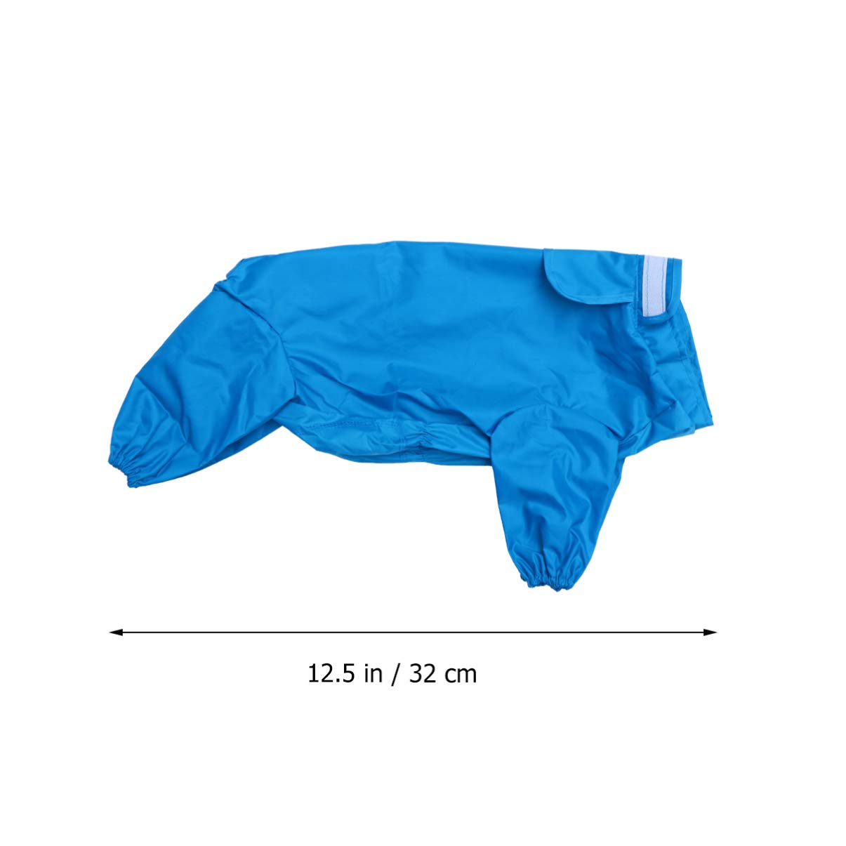 POPETPOP Reflective Waterproof Dog Raincoat - 4-Legged Hooded Rain Suit for Small Dogs | High-Visibility Reflective Jacket for Rainy Day Walks & Outdoor Adventures