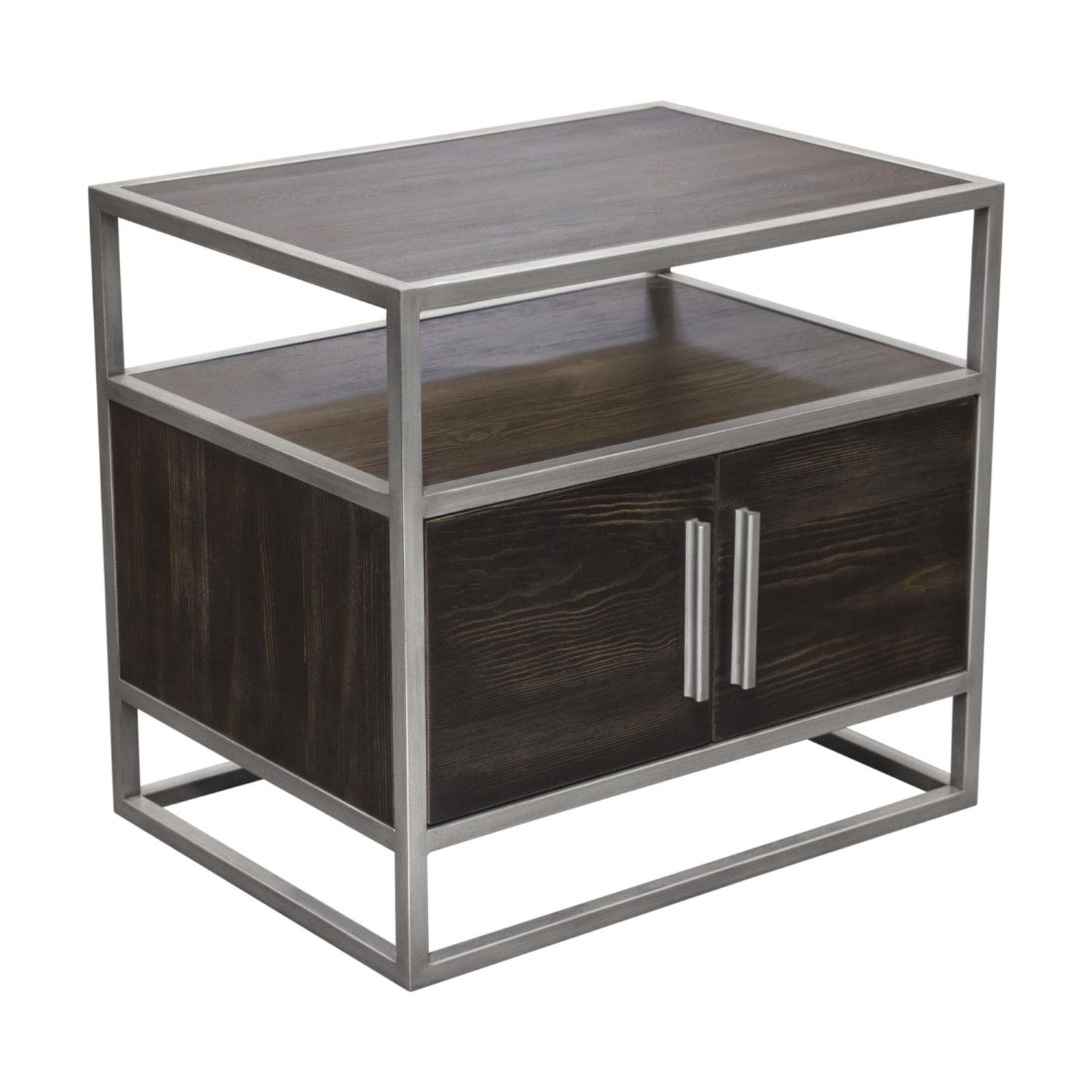 Dark Brown 26-inch Diamond Sofa End Table - Perfect for Living Room, Bedroom, or Office Side Table