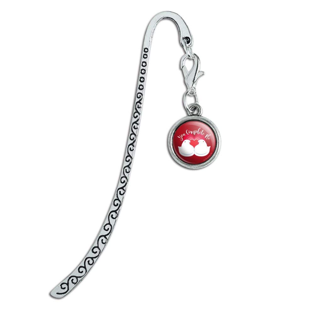 Valentine's Day Metal Bookmark with Heart Charm - Romantic Gift for Book Lovers, Perfect for Couples, Readers & Valentine's Day Gifts