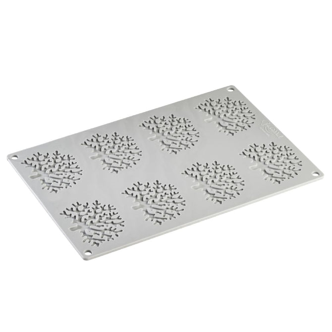 8-Piece Coral Silicone Mold Set for Baking, DIY Crafts, Soap Making - Flexible & Reusable Cake Decorating Tools for Ocean Theme Parties, Beach Wedding Favors
