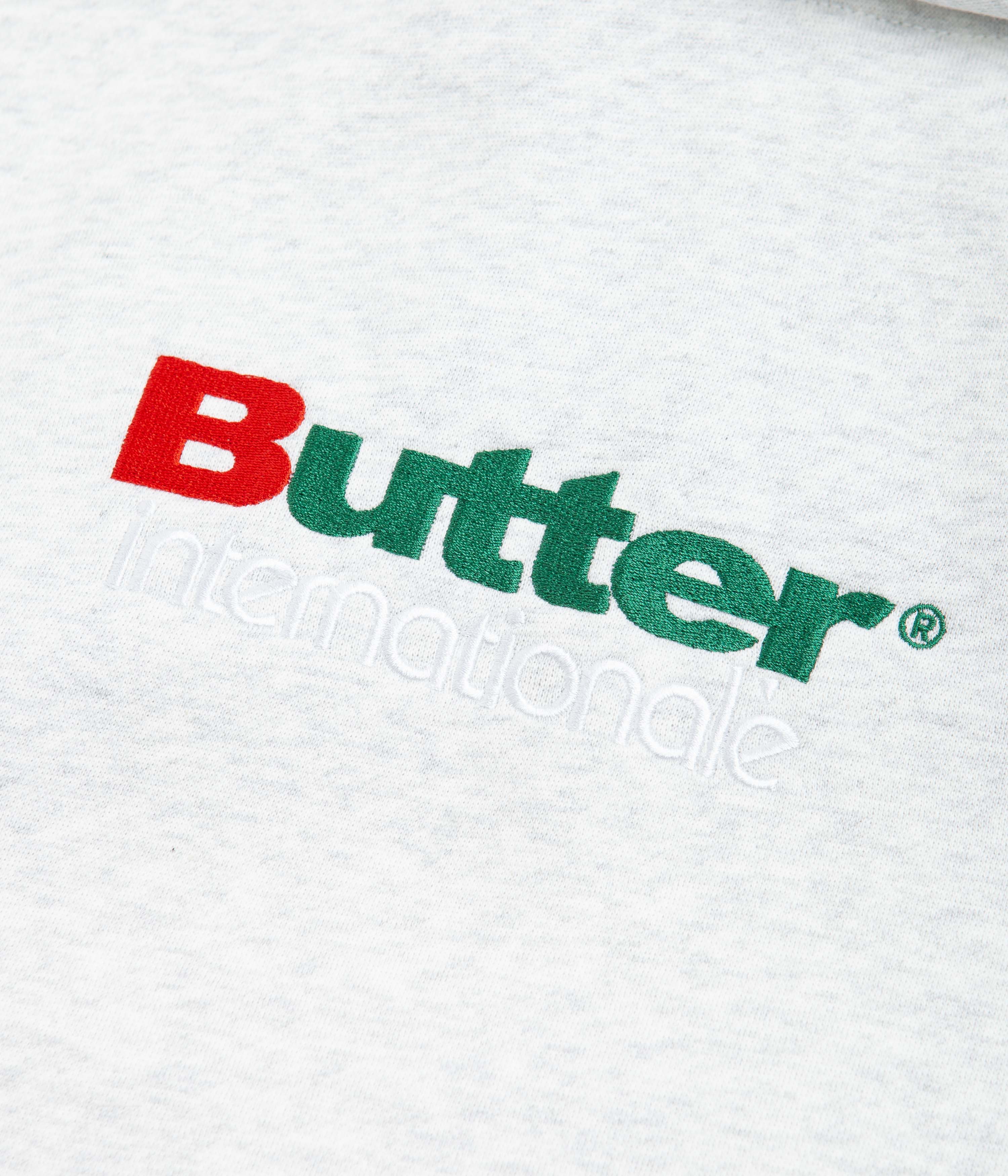 Butter Goods International Embroidered Hoodie for Men & Women - Ash Grey | Streetwear Fashion, Casual Wear & Urban Lifestyle