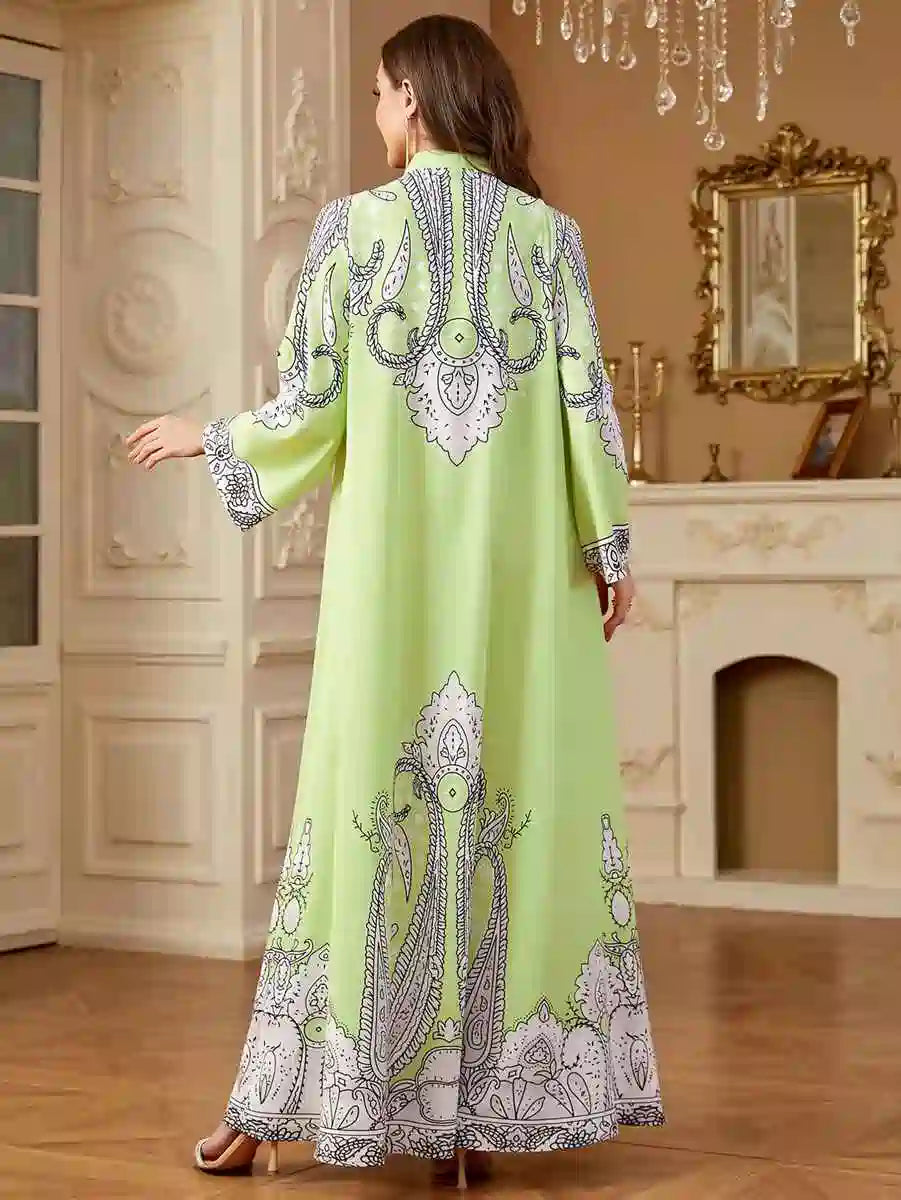 Urgarment Elegant Beaded Mukhawar Eid Caftan Dress #254268 - Perfect for Eid Celebrations, Weddings & Special Occasions